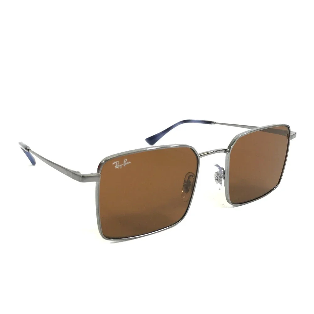 Ray-Ban Sunglasses RB3782 004/73 Shiny Gunmetal Frames with Brown Lenses 53 mm